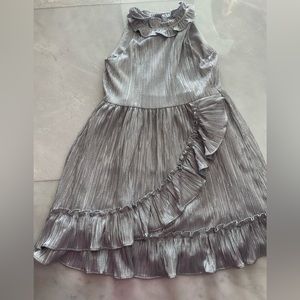 Janie and Jack wore once only silver dress